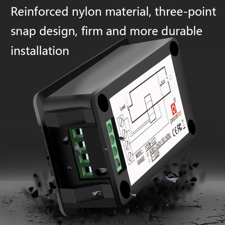 Peacefair English Version Multifunctional AC Digital Display Power Monitor, Specification: 10A