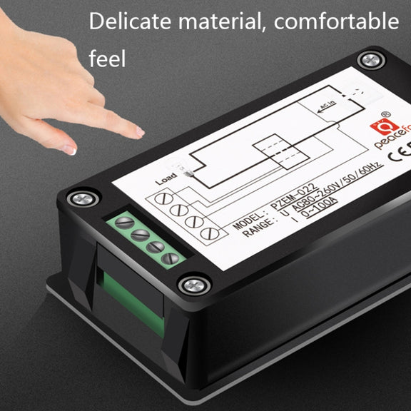 Peacefair English Version Multifunctional AC Digital Display Power Monitor, 100A (Open and Close CT)