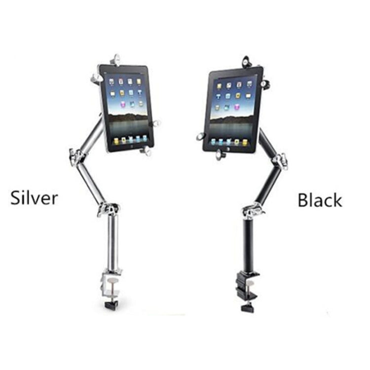 TB-03 Aluminum Alloy Tablet PC Stand Lazy Bedside Desktop Folding Camera Microphone Stand(Silver)