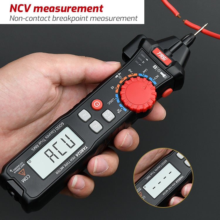 TASI Pen Multimeter Small Portable Intelligent Universal Table, Style: TA802B Automatic Identification