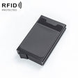 RFID Aluminum Alloy Anti-Degaussing Coin Card Holder(Black Grey) - free shipping - PMC TechLife - Order now!