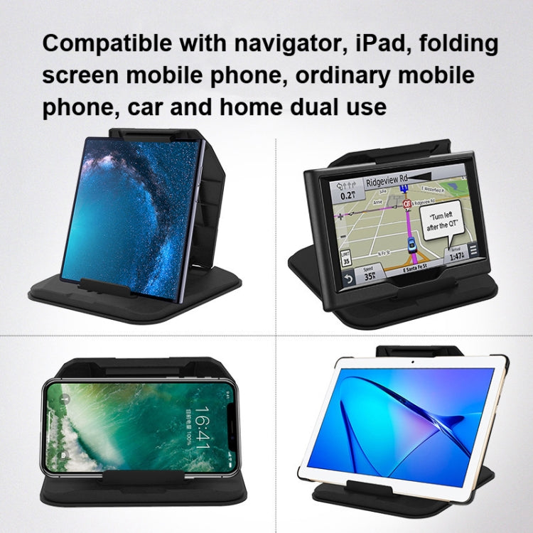Car Sunshade Anti-Reflective Phone Tablet Holder Compatible with Folding Screen Phones(Matte Black)