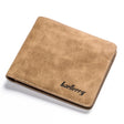 Baellerry BLR1152 Men Short Wallet Vintage Frosted Two Fold Wallet(Coffee Horizontal) - free shipping - PMC TechLife - Order now!