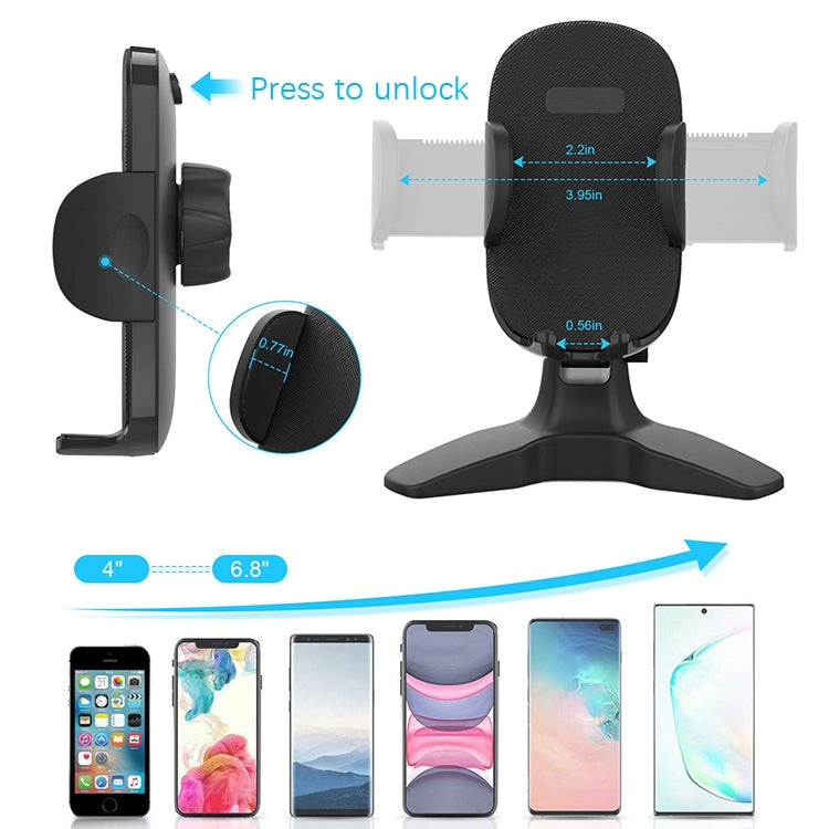 Portable Triangle Mobile Phone Bracket Live Broadcast Bracket(Black)
