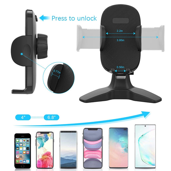 Portable Triangle Mobile Phone Bracket Live Broadcast Bracket(Black)