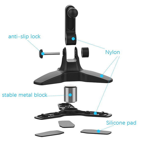 Portable Triangle Mobile Phone Bracket Live Broadcast Bracket(Black)