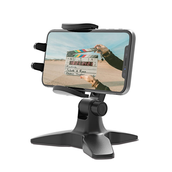 Portable Triangle Mobile Phone Bracket Live Broadcast Bracket(Black)