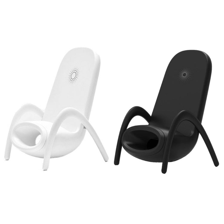 JP-wxc Chair Shape Wireless Charger with Amplifier Function(White)
