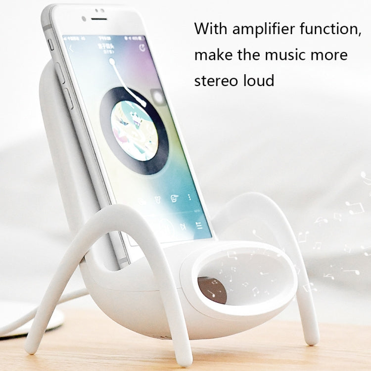 JP-wxc Chair Shape Wireless Charger with Amplifier Function(Black)