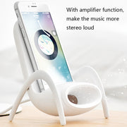 JP-wxc Chair Shape Wireless Charger with Amplifier Function(Black)