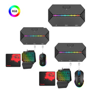 ZIYOU LANG G6L Gamepad To Keyboard Mouse Converter For Nintendo Switch / Xbox / PS4,Specification: Host + K15 + V1 + Red Pad