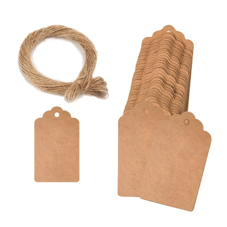 5 Bags 100PCS/Bag Kraft Paper Gift Tags Hang Tags(L-16)