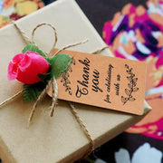 100pcs /Pack Kraft Paper Gift Tag With 20m Hemp Rope(L-01)