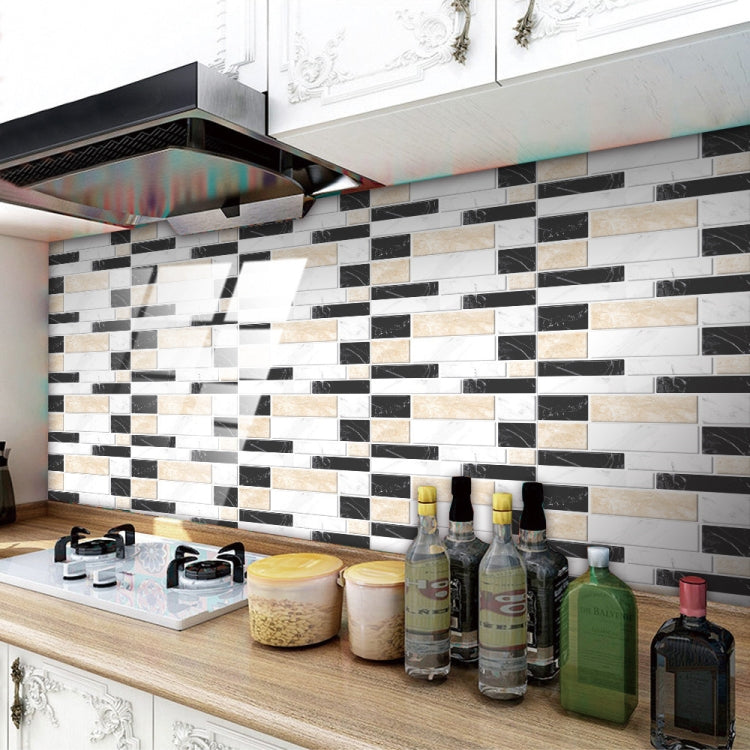 12 PCS 10 x 20cm Brick Pattern Crystal Film Glossy Tile Sticker Floor Sticker(Kit037)