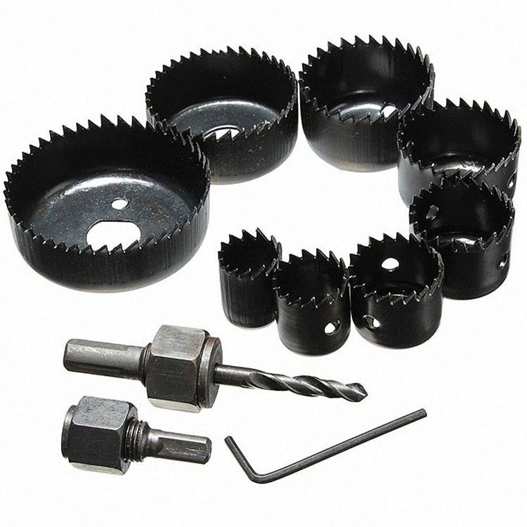 16 PCS / Set Woodworking Open Machine Plastic Barrel Plasterboard Punch Drill Bit Electric Drill Reamer Woodworking Tool