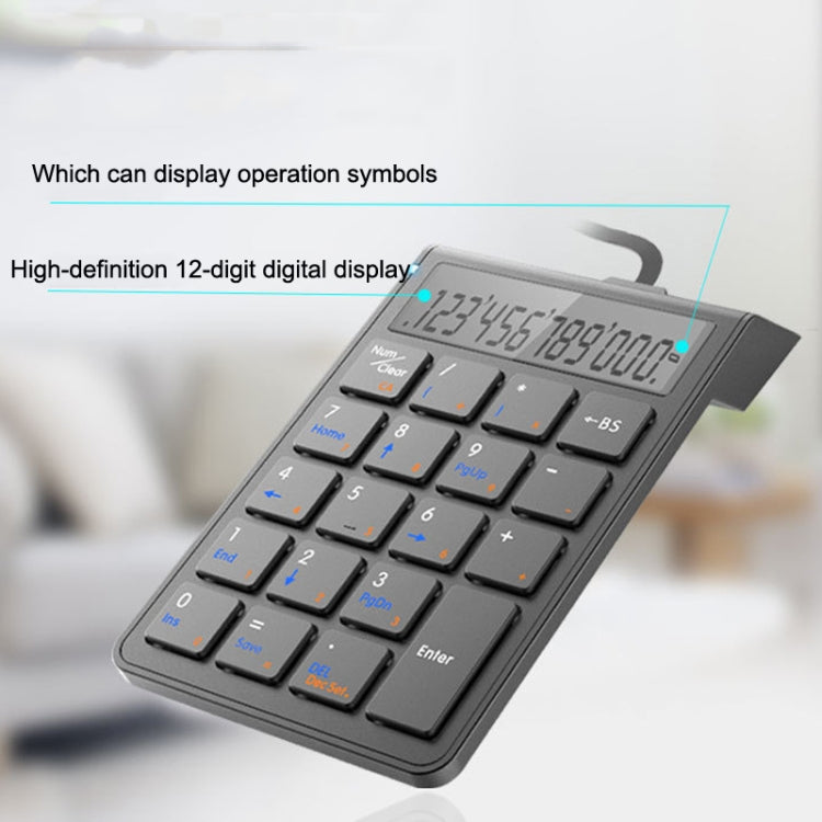 Sunreed SKB886S 19 Keys Wired Keypad With Digital USB Interface, Cable Length: 1.5m(Black)