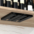 2 PCS Living Room Kitchen Free Punch Goblet Wine Glass Hanging Rack(Black) - Shelf by PMC TechLife | Online Shopping South Africa | PMC TechLife