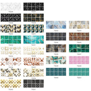 20 PCS 10cm PVC Crystal Covered Film Geometric Pattern Tile Wall Sticker(TS226)