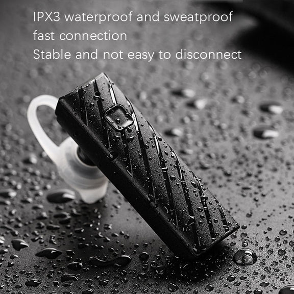 Single Ear 4.2 Bluetooth Headset Stereo HIFI Sports Wireless Bluetooth Headset(A1 White)