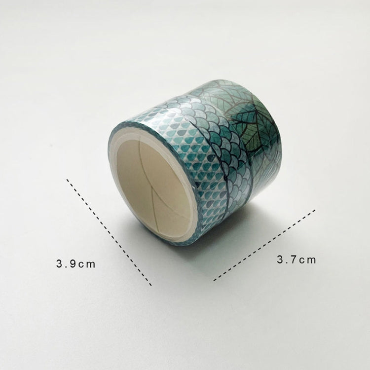 3 Sets/9 Rolls 4585 3m Paper Bronzing Hand Account Tape Set(Flower Leaves)