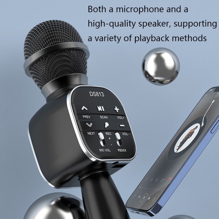 DS813 Live Wireless Bluetooth Microphone(Black)