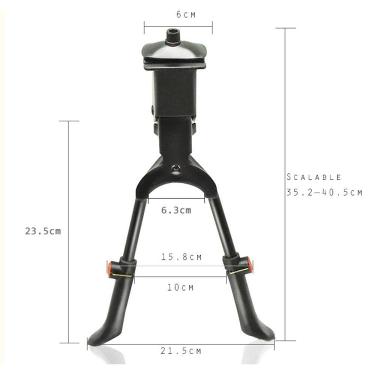 Bicycle Mountain Bike Foot Support Adjustable Middle Support(Black)