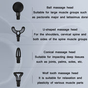 PS818 Variable Speed Vibrating Mini Muscle Fascia Relax Massager, Specification: 12 Gear (Red)