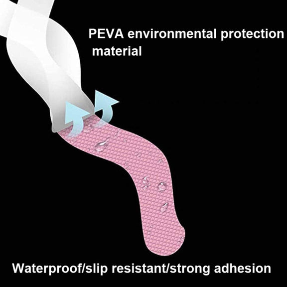 24pcs /Bag Wavy Shaped Safety Bathtub Non-Slip Sticker, Specification:  1.3 x 18cm(Transparent)
