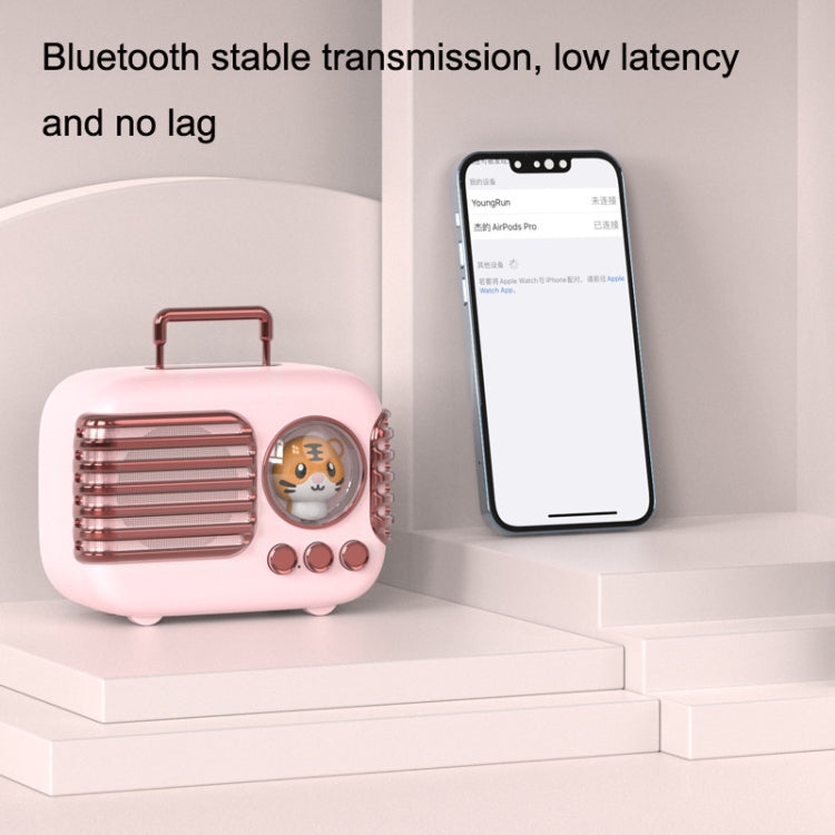 DW09 HD Sound Quality Portable USB Luggage Bluetooth Speaker(Light Blue)