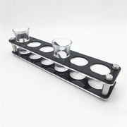 Acrylic Round Hole Wine Glass Holder, Layer (specification): 6 Grids