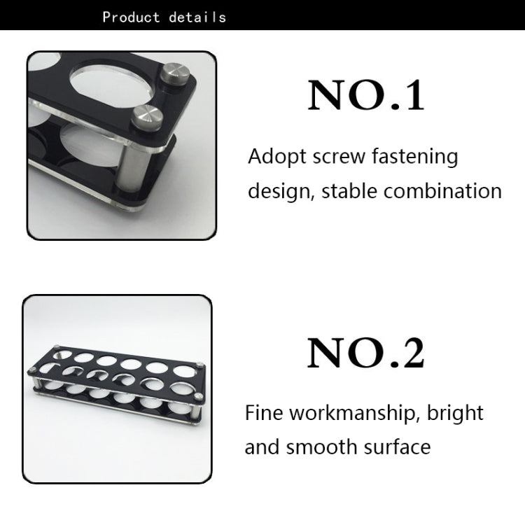 Acrylic Round Hole Wine Glass Holder, Layer (specification): 6 Grids