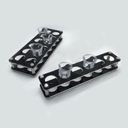 Acrylic Round Hole Wine Glass Holder, Layer (specification): 6 Grids