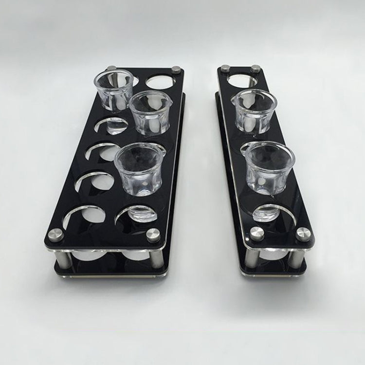 Acrylic Round Hole Wine Glass Holder, Layer (specification): 6 Grids