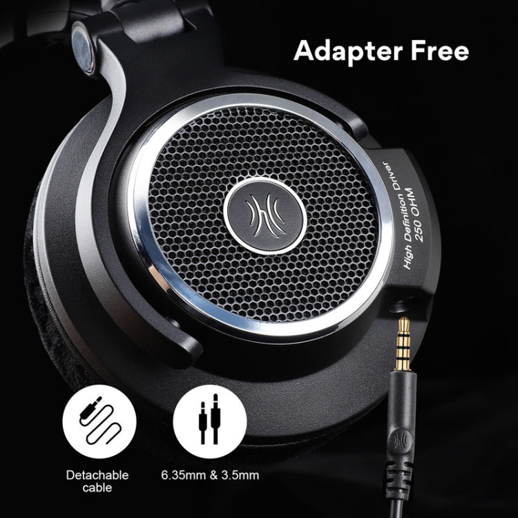 OneOdio M80 Open Three-band Balanced Monitor Mixer Studio DJ HIFI Wired Headset, Cable Length: 3m(Black)