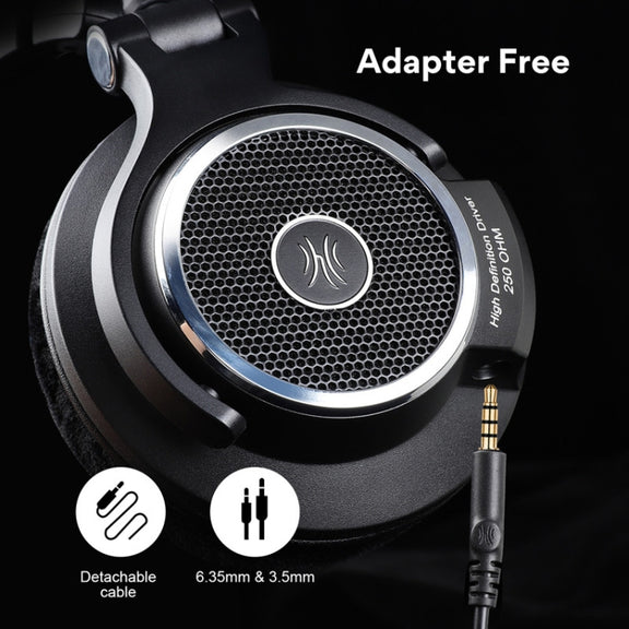 OneOdio M80 Open Three-band Balanced Monitor Mixer Studio DJ HIFI Wired Headset, Cable Length: 3m(Black)