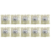 10PCS Cherry MX RGB Transparent Shaft Switch Mechanical Keyboard Triangular Shaft Body, Color: Silver Shaft