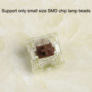 10PCS Cherry MX RGB Transparent Shaft Switch Mechanical Keyboard Triangular Shaft Body, Color: Silver Shaft