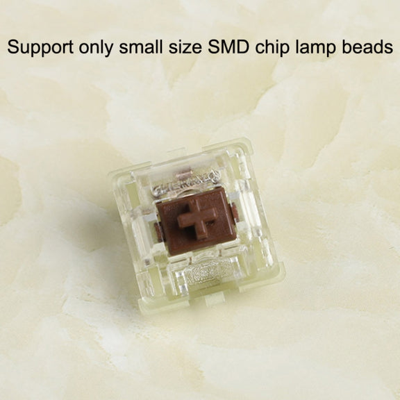 10PCS Cherry MX RGB Transparent Shaft Switch Mechanical Keyboard Triangular Shaft Body, Color: Silver Shaft