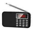 Y-619  FM/AM Mini Radio MP3 Rechargeable Music Player Support TF/SD Card with LED Display(Black) - Radio Player by PMC TechLife | Online Shopping South Africa | PMC TechLife