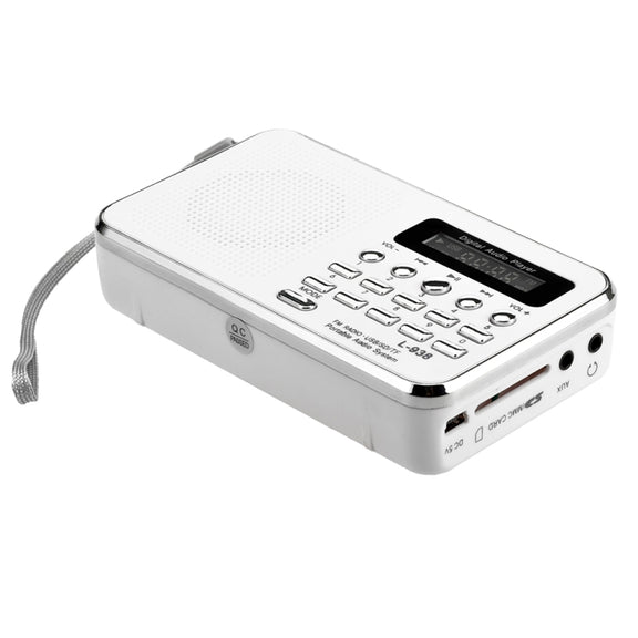 L-938  MP3 Audio Player FM Radio Support  SD MMC Card AUX-IN Earphone-out(Black)