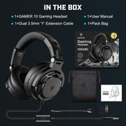 OneOdio PRO GD Phone Tablet Student Wired Headset, Cable Length: 2m(Black)