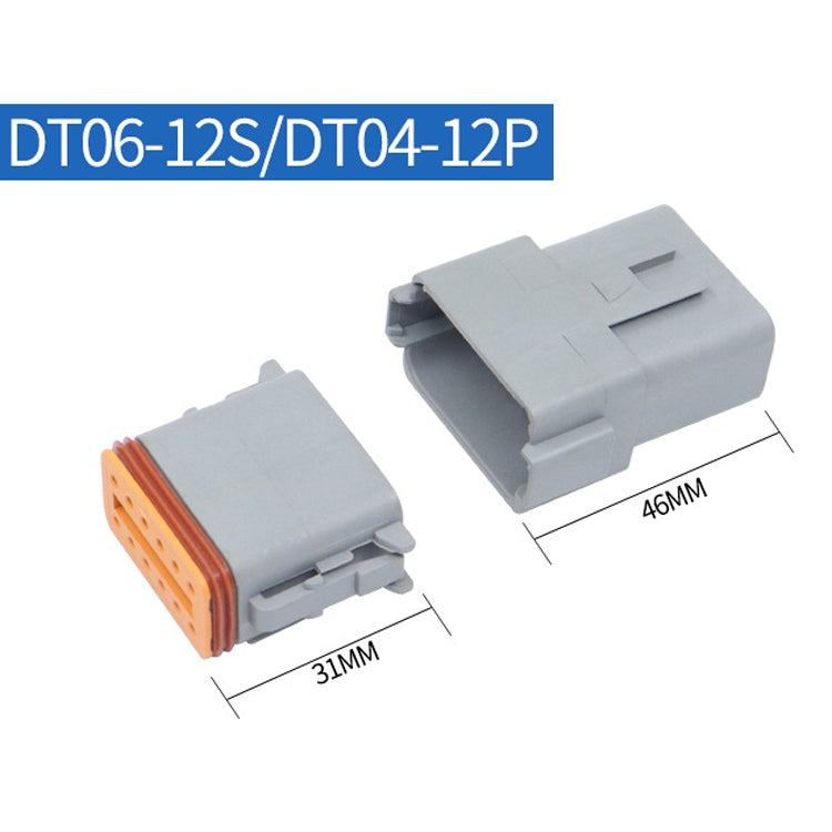 DT04-12P / DT06-12S With Copper Car Water-resistant Connector Conductive Connection Terminal