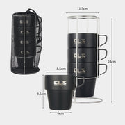 CLS 4 in 1 Outdoor 304 Stainless Steel Camping Cup(300ml)