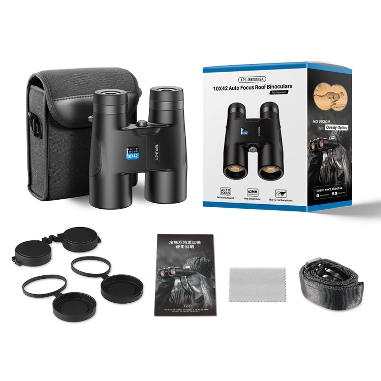 APEXEL 10x42 Fixed Focus Binoculars  Autofocus Telescope(Black)