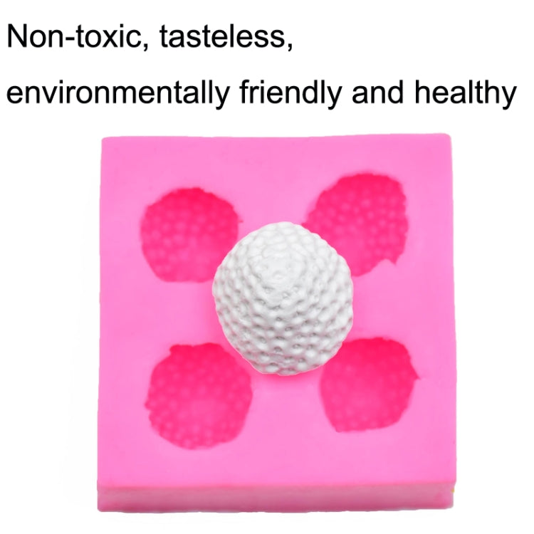 2 PCS Fondant Chocolate Cake Decorating Strawberry Silicone Mold(Pink)