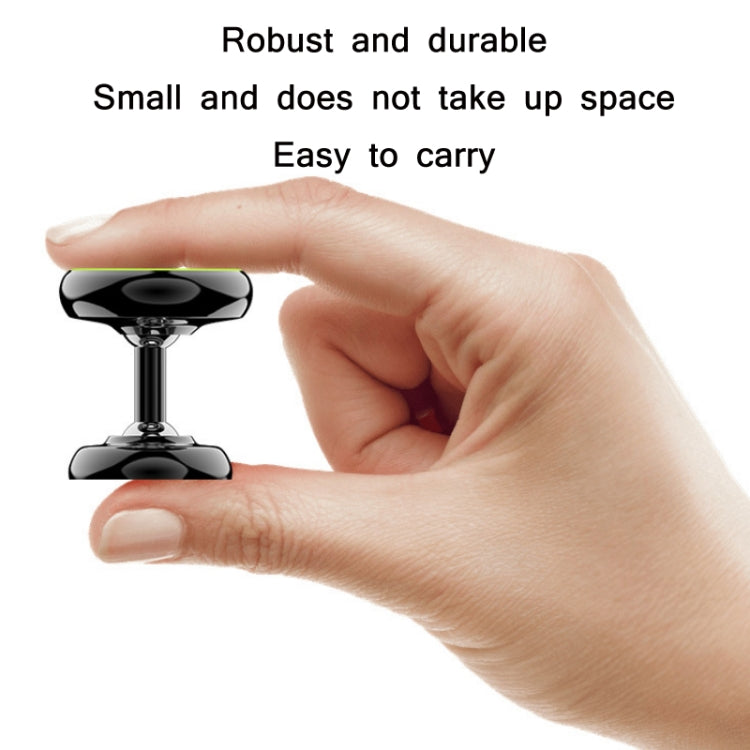 Car Aluminum Alloy Magnetic Mobile Phone Holder, Colour: Black (Luminous)