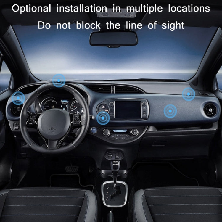 Car Aluminum Alloy Magnetic Mobile Phone Holder, Colour: Black (Luminous)