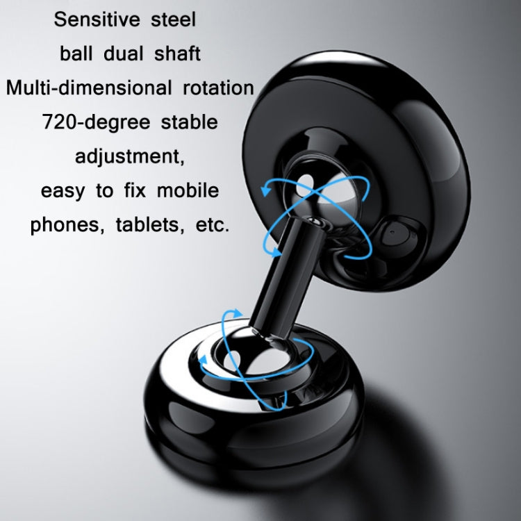 Car Aluminum Alloy Magnetic Mobile Phone Holder, Colour: Red (Luminous)