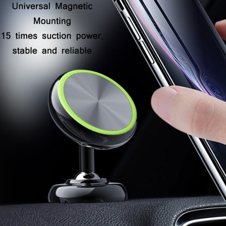 Car Aluminum Alloy Magnetic Mobile Phone Holder, Colour: Red (Luminous)