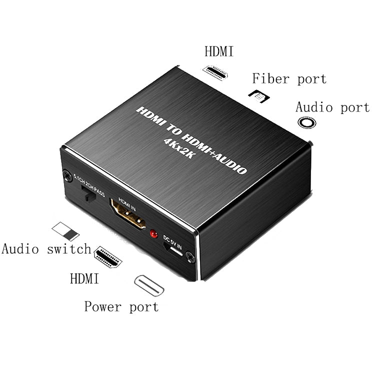 HDMI TO HDMI+AUDIO Audio Separator(Black)